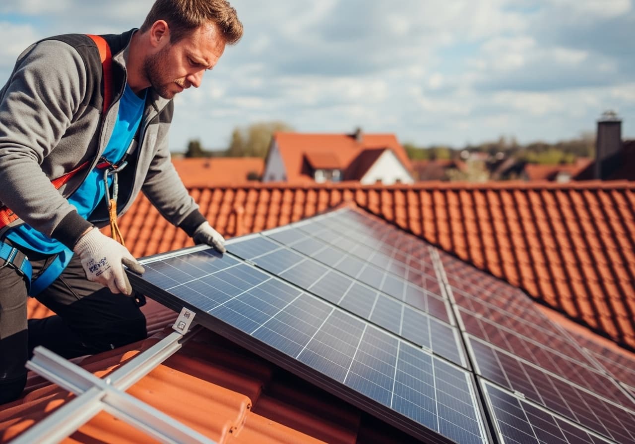Solar panel installation